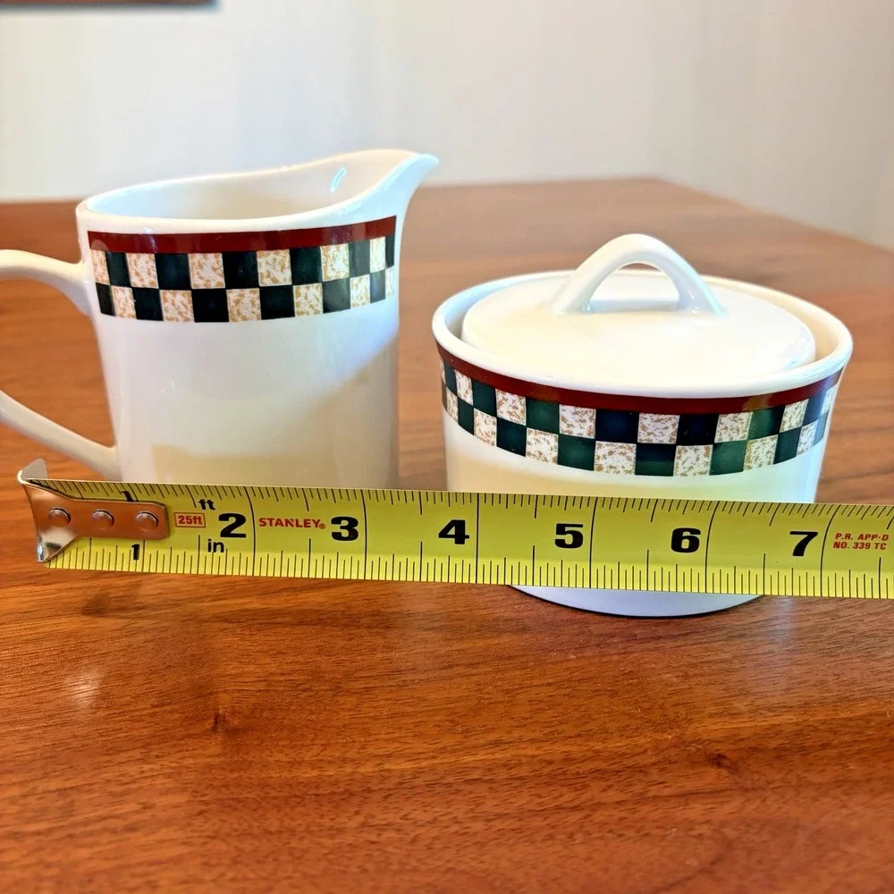Betty Crocker Country Inn Collection Creamer and Sugar Bowl Set Stoneware
